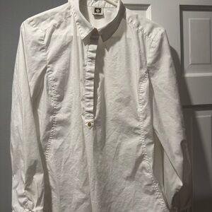 Anne Klein White Casual Button Down Shirt